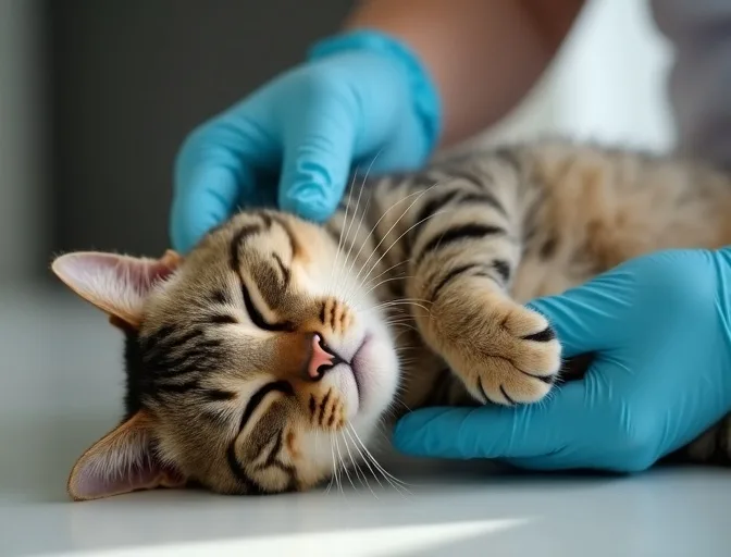 Specialist carefully handling a deceased cat with dignity in Westmeadows